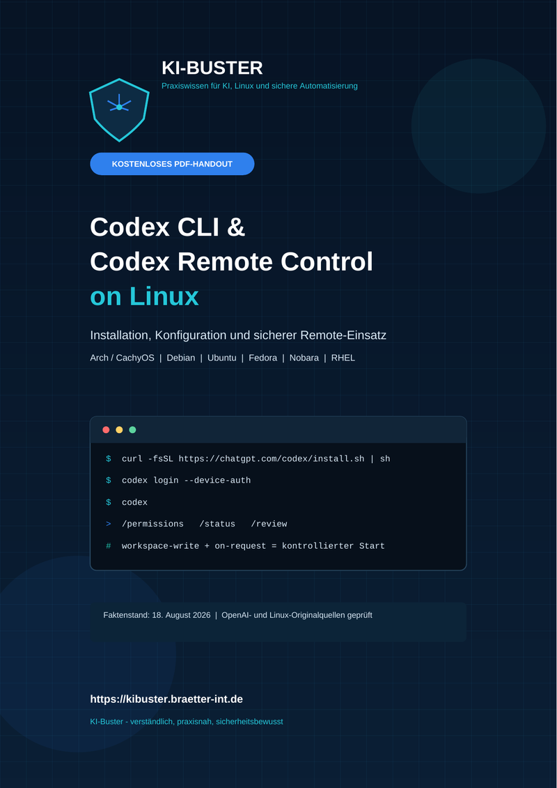 Codex CLI & Codex Remote Control on Linux – Handout-Titelseite